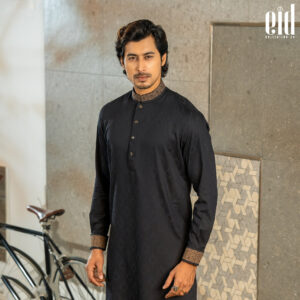 Micro Fabric Black Panjabi